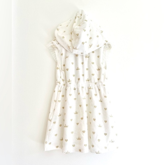 DISNEY Store Girls 3T Princess Swim Cover up Hooded Terrycloth - Like New - Picture 5 of 6